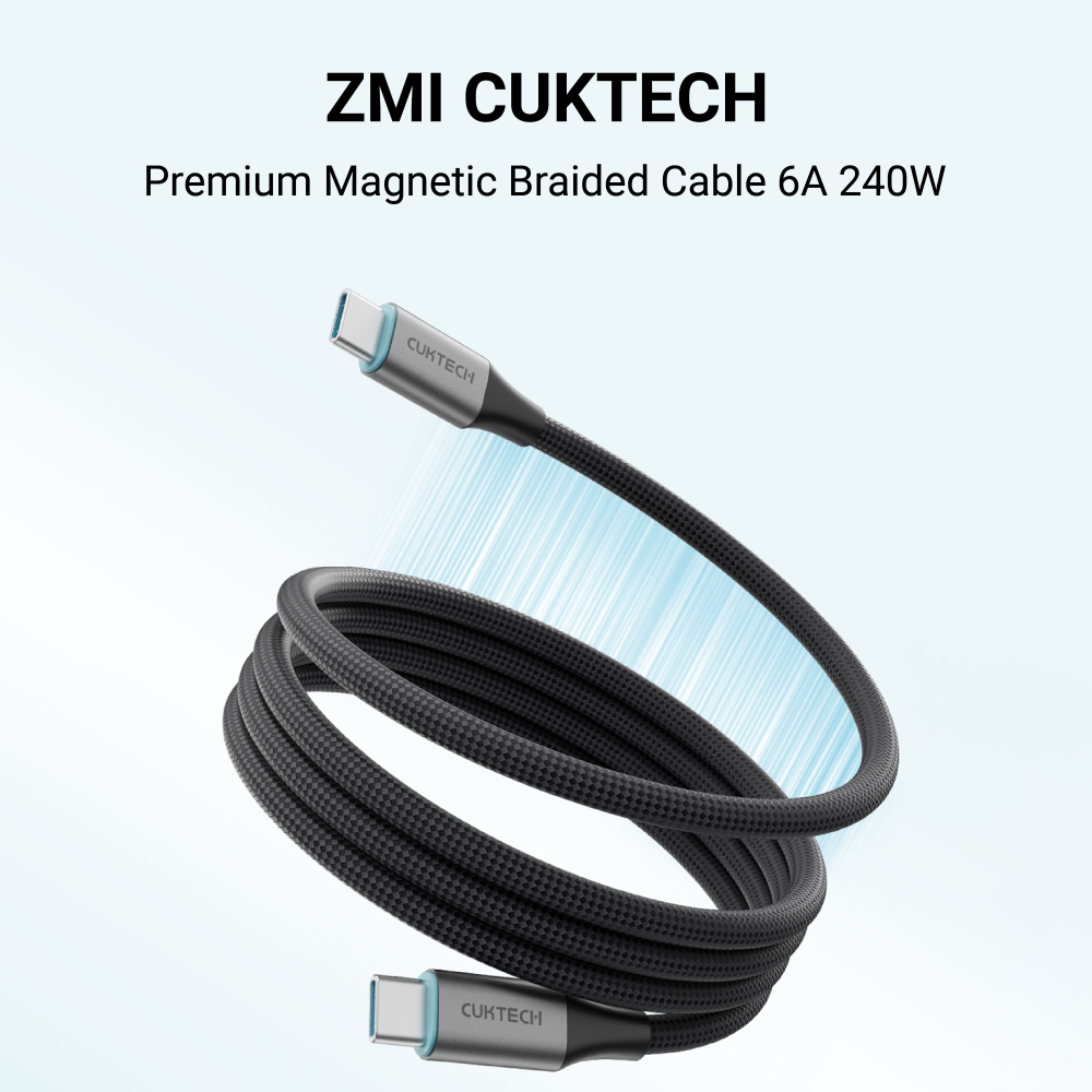 สายชาร์จเร็ว USB-C to USB-C 6A 240W ZMI CUKTECH CMC610 สีดำ รองรับชาร์จไว PD3.1_1